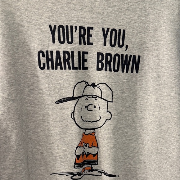Uniqlo Light Gray Charlie Brown Crewneck Sweater with Excellent Condition - Picture 6 of 9